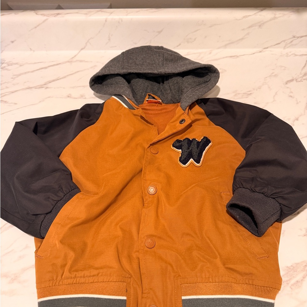 Tape à l’œil brown and black jacket size 5